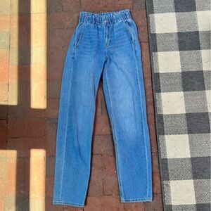 American Eagle Cinch Stretch Waist Jeans Medium Wash Size 00